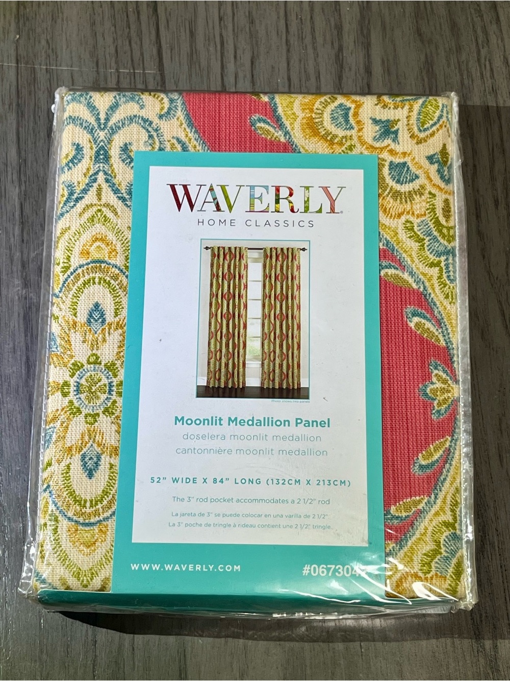 1 NEW Waverly Home Classics Moonlit Medallion Panel  52”x84”
